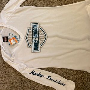 Harley Davidson 3/4 sleeve top!